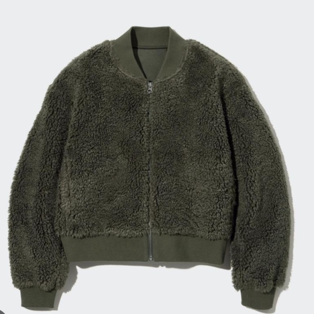 Uniqlo Olive Green Bomber Jacket
